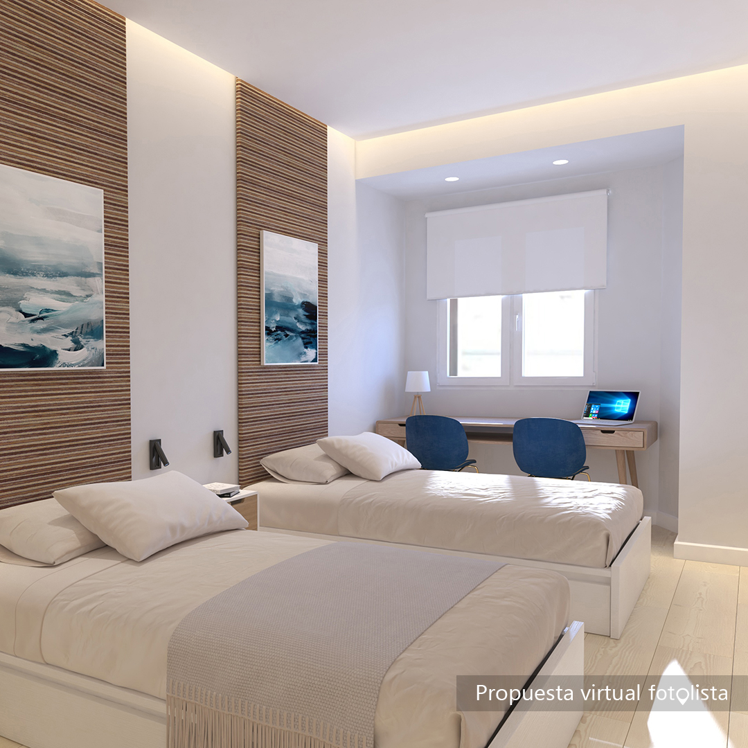 habitación 3d plano