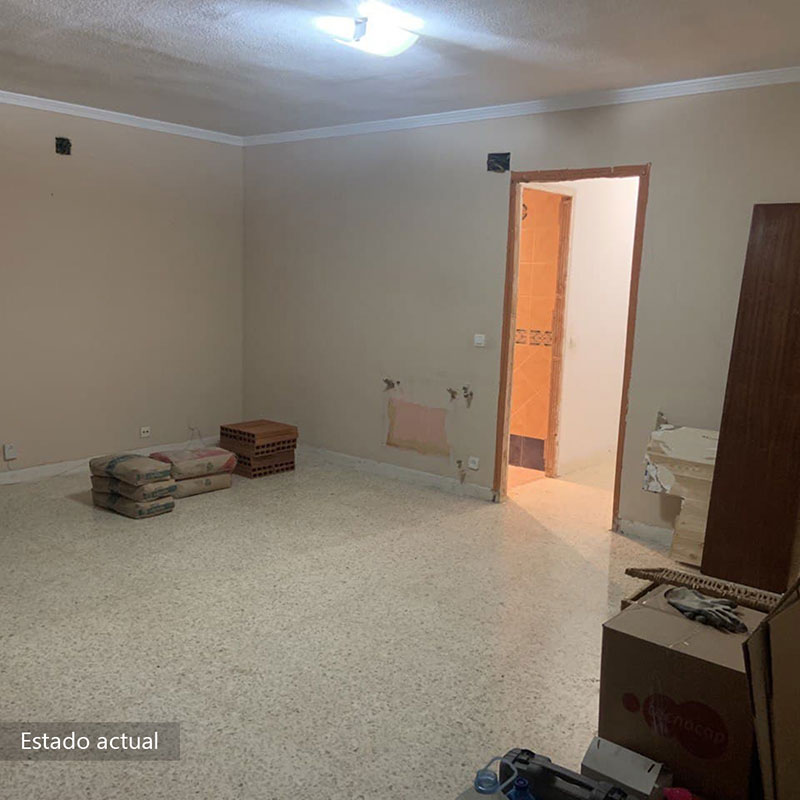 homestaging salon antes y después